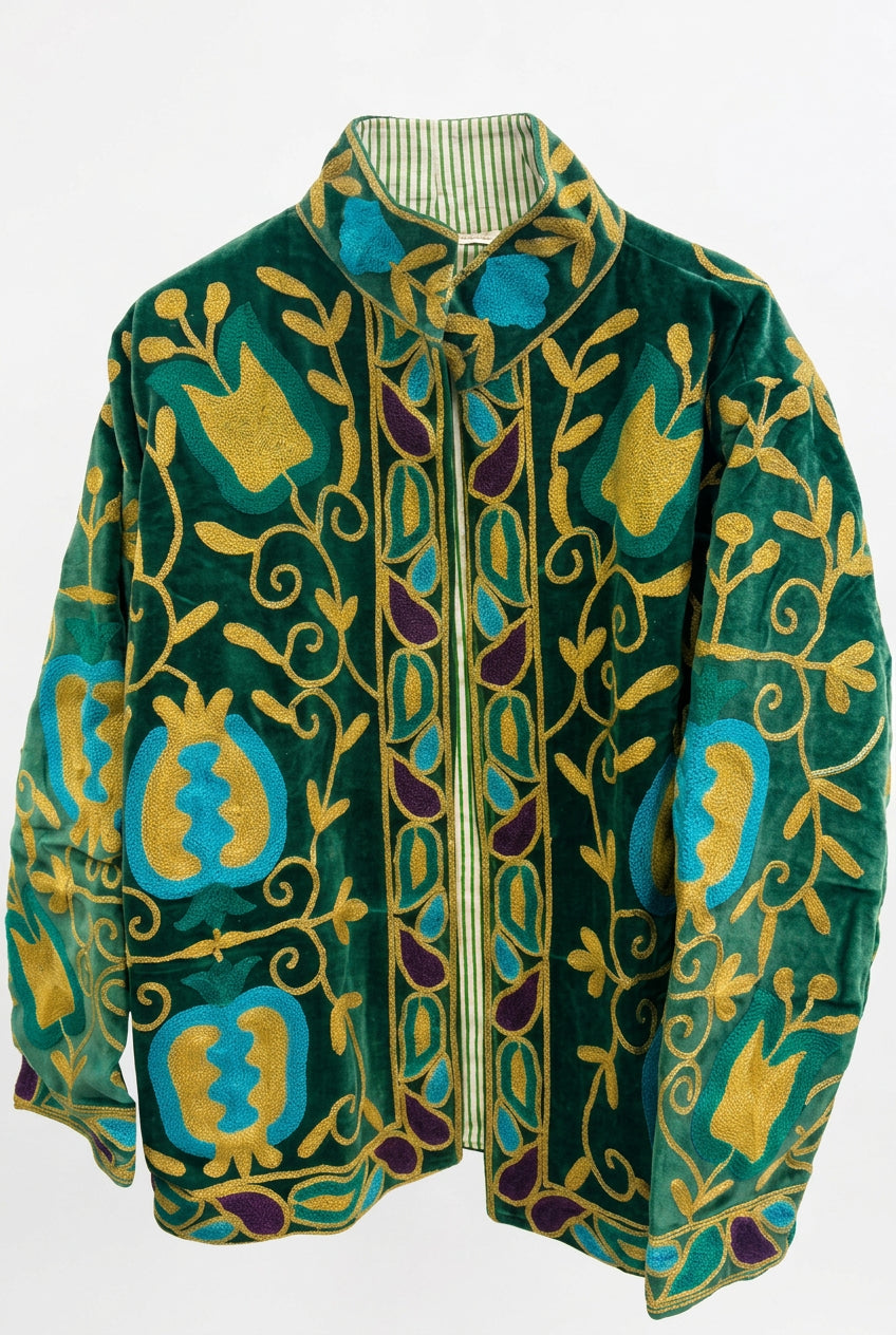 CHAQUETA ESTILO SUZANI VERDE ESMERALDA