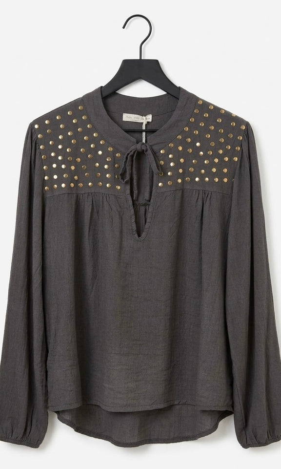 BLUSA AREZZO GRIS