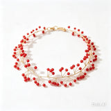 CHOKER PIEDRAS ROJAS