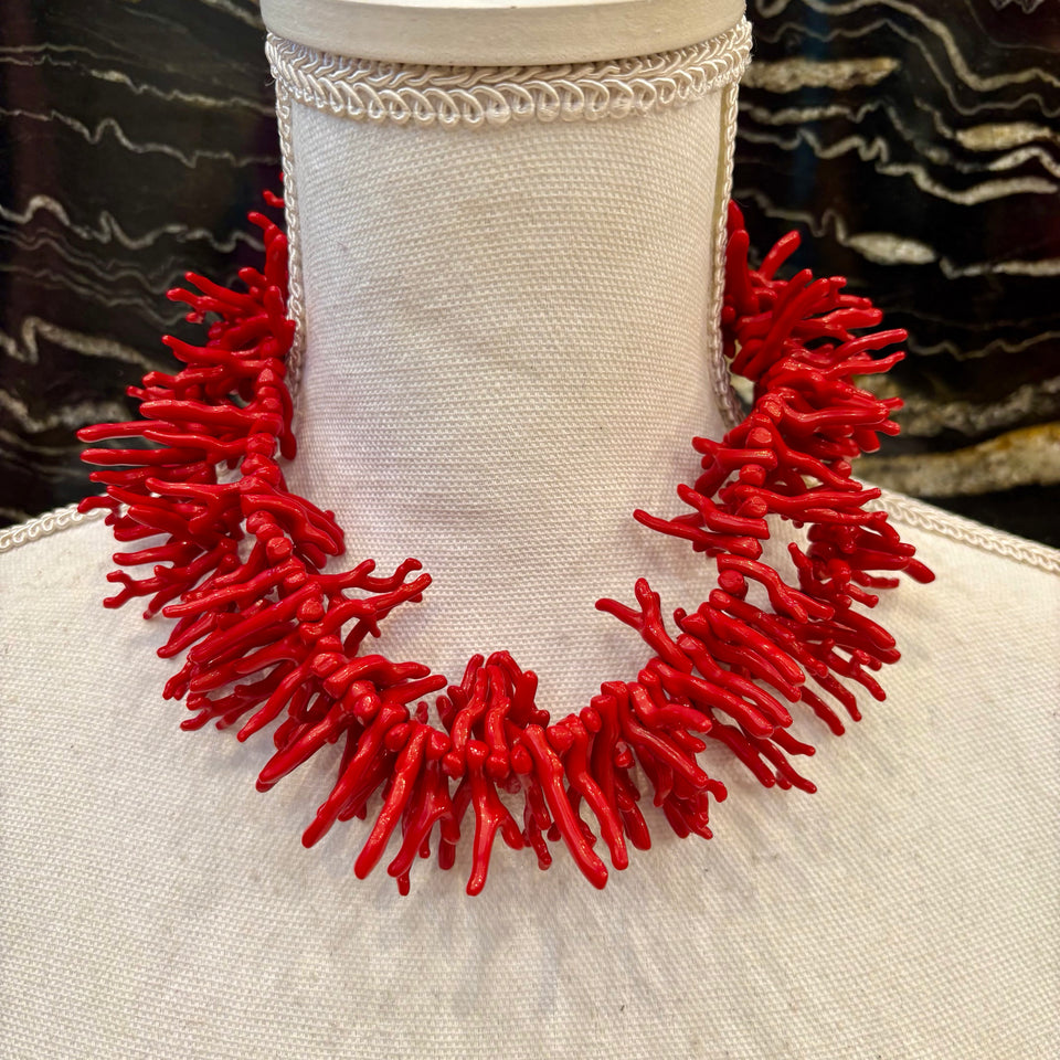 COLLAR CORALES ROJO