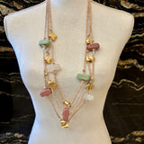 COLLAR LARGO ALMEJAS COLORES