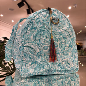 BOLSA ESTAMPADA DIBUJOS EN CELESTE