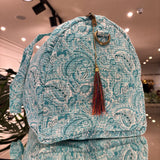BOLSA ESTAMPADA DIBUJOS EN CELESTE