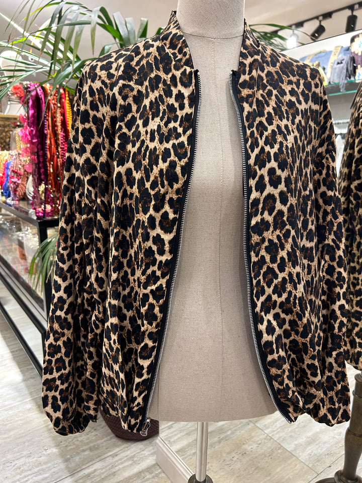 BOMBER REVERSIBLE ANIMAL PRINT