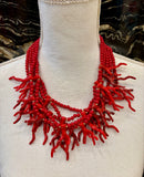 COLLAR CORAL ROJO