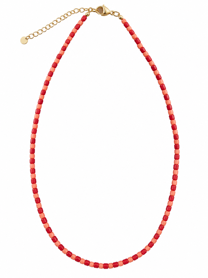 COLLAR CUENTAS BICOLOR