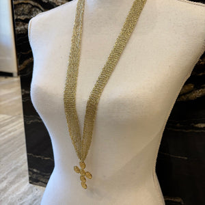 COLLAR MALLA Y CRUZ