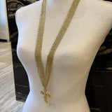 COLLAR MALLA Y CRUZ