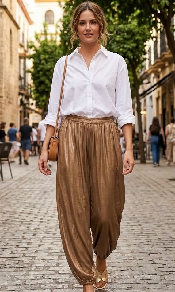 PANTALON LYON CAMEL