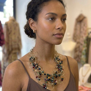 COLLAR PIEDRAS COLORES