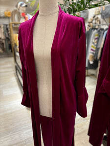 KIMONO TERCIOPELO FUCSIA