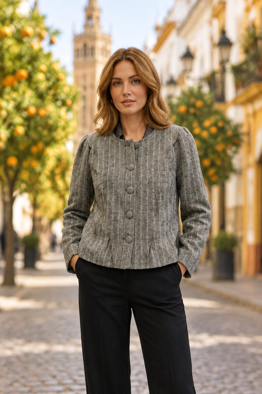 CHAQUETA PRAGA GRIS