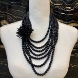 COLAR CORAL GRANDE NEGRO