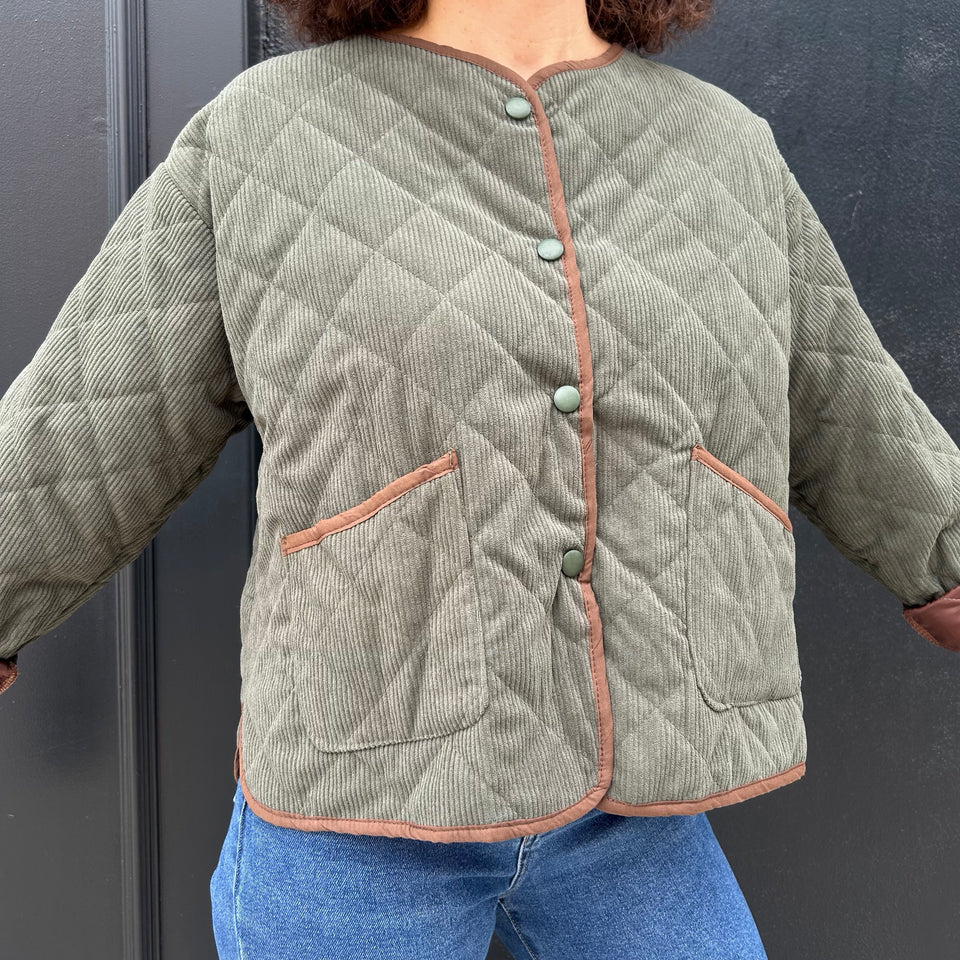 CHAQUETA DE PANA VERDE CACERIA