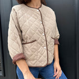 CHAQUETA DE PANA BEIGE