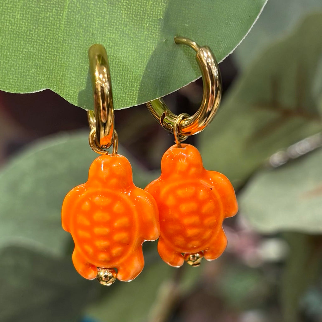 ARO TORTUGA CERAMICA NARANJA
