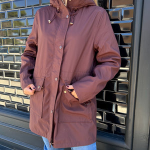 ABRIGO REVERSIBLE BURDEOS