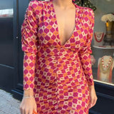 VESTIDO ESTAMPADO GEOMETRICO