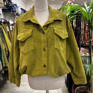 CHAQUETA DE PANA VERDE LIMA