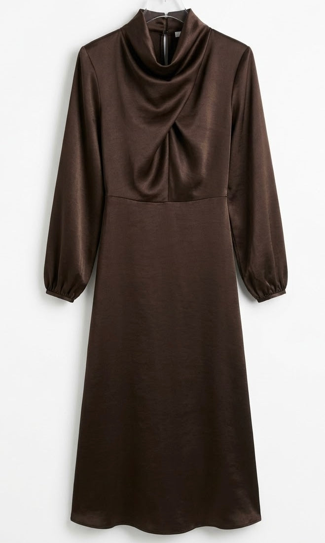 VESTIDO BERGAMO MARRON