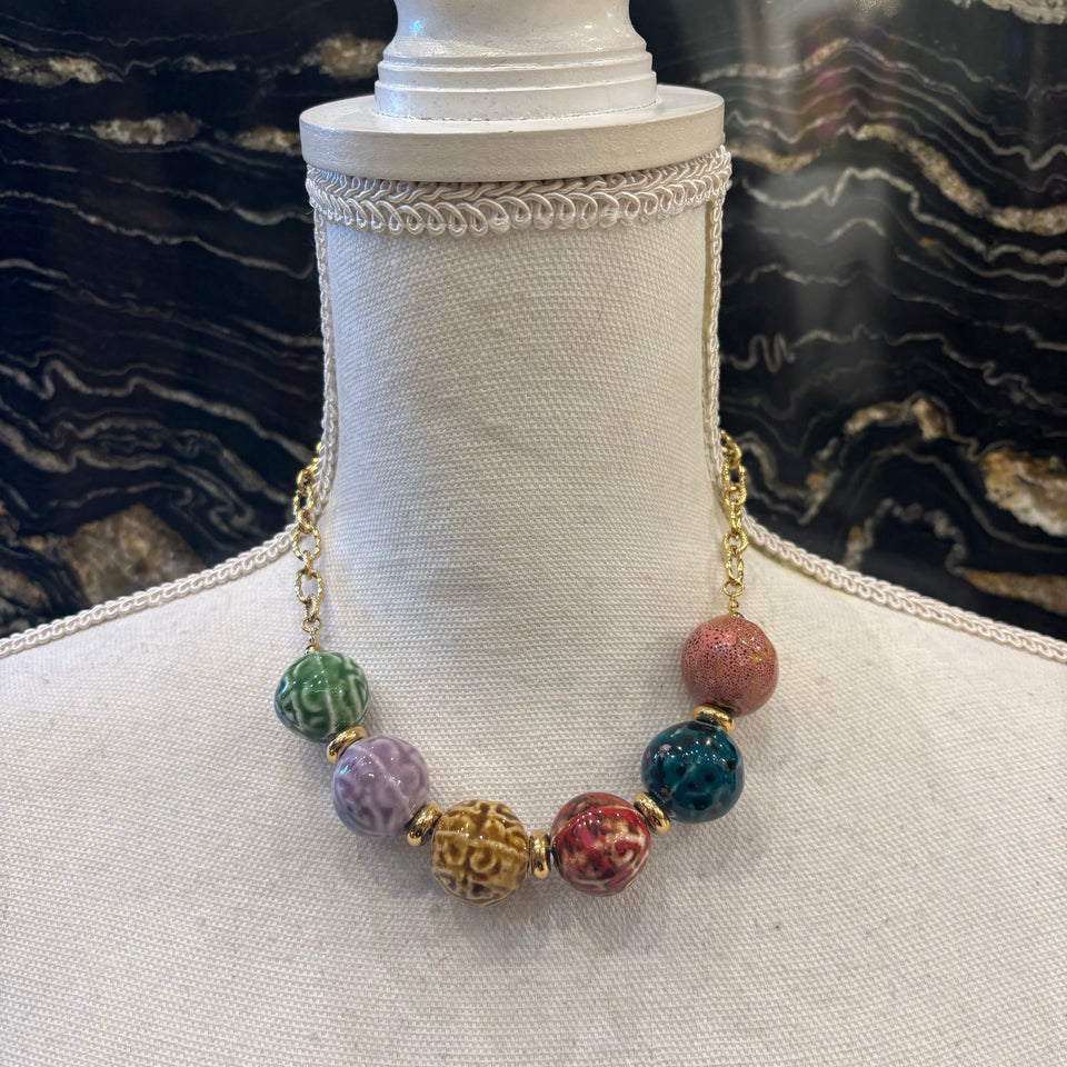 COLLAR BOLAS COLORES