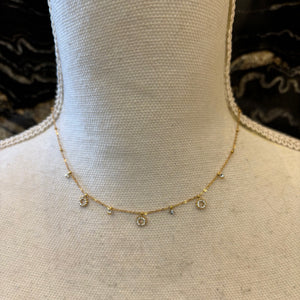 CADENA DETALLES FLOR DE CRISTAL