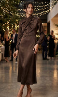 VESTIDO BERGAMO MARRON