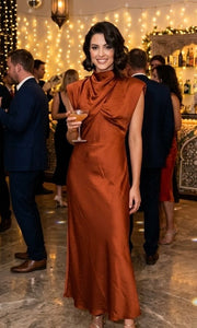 VESTIDO SUIZA TEJA