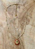 CADENA VIRGEN MILAGROSA NARANJA