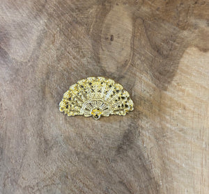 BROCHE ABANICO LABRADO