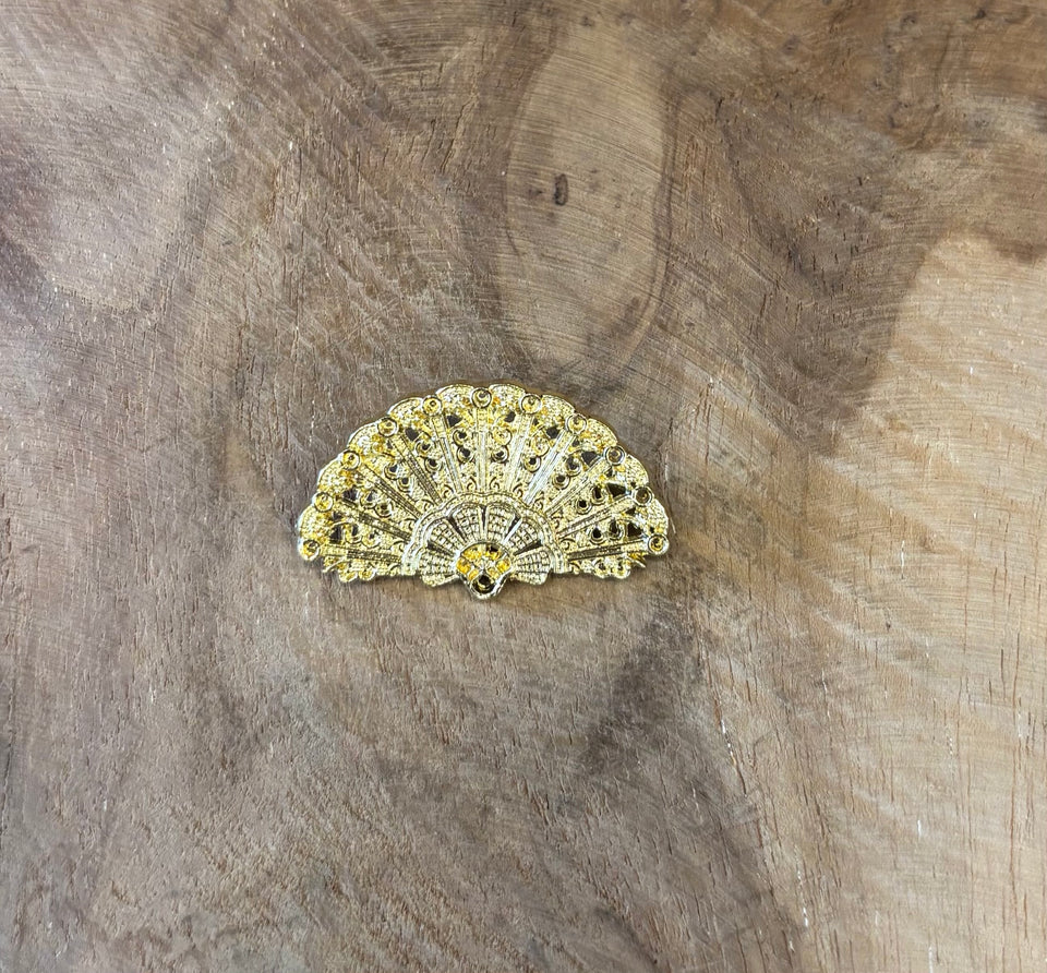 BROCHE ABANICO LABRADO