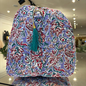 BOLSA ESTAMPADA TONOS MALVA