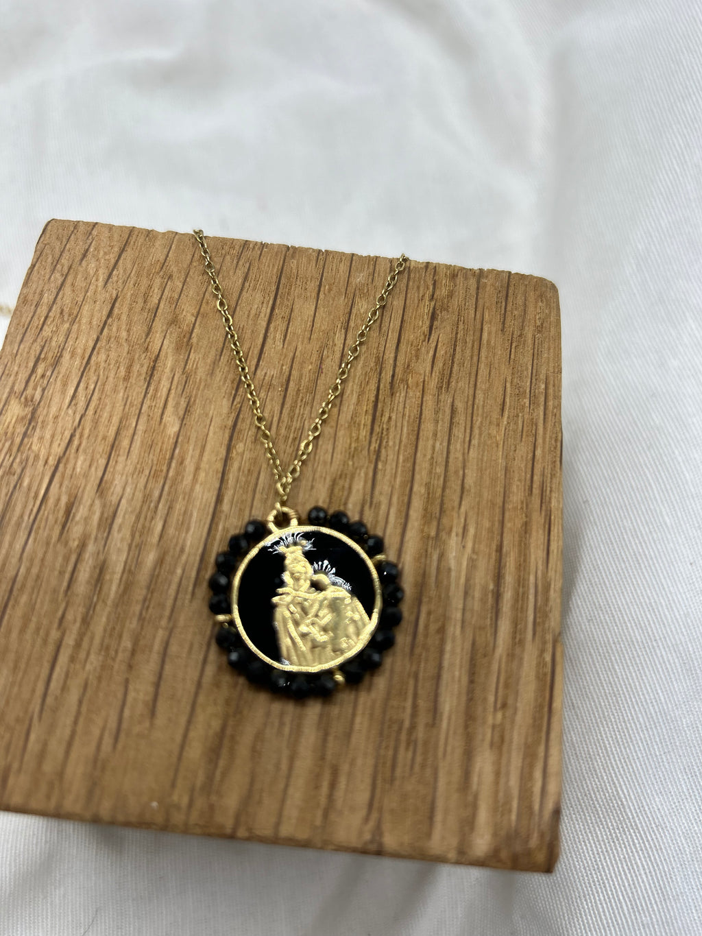 CADENA VIRGEN DEL CARMEN NEGRA