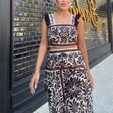 CONJUNTO ESTAMPADO FLORAL VINTAGE