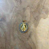 COLGANTE MILAGROSA GRANDES PIEDRA GRIS