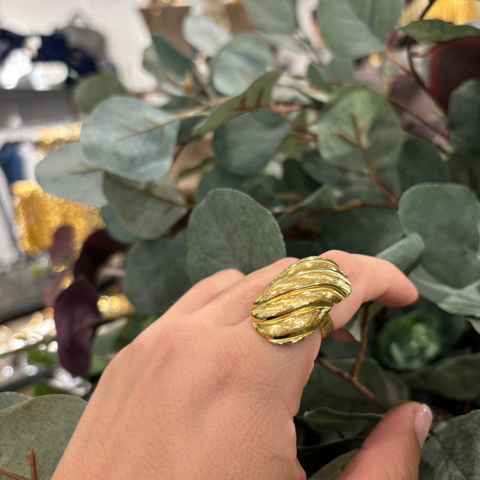 ANILLO OVALADO RAYADO