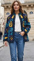 CHAQUETA ESTILO SUZANI AZUL MARINO