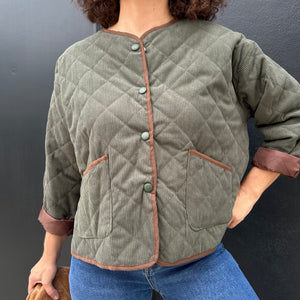 CHAQUETA DE PANA VERDE CACERIA