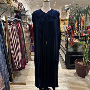 CAPA TERCIOPELO LARGA AZUL MARINO