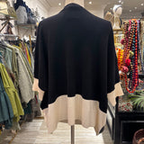 JERSEY AMPLIO NEGRO CON FRANJA BEIGE