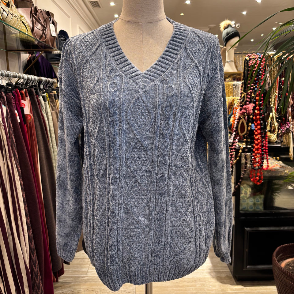 JERSEY CHENILLA AZUL