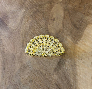 BROCHE ABANICO LABRADO
