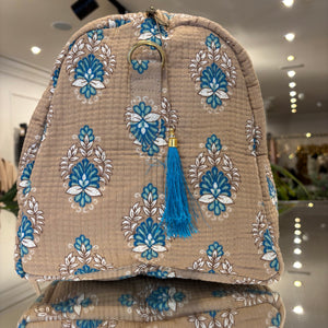 BOLSA ESTAMPADA FONDO TAUPE