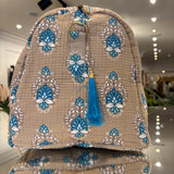 BOLSA ESTAMPADA FONDO TAUPE