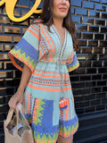 VESTIDO ETNICO CORTO