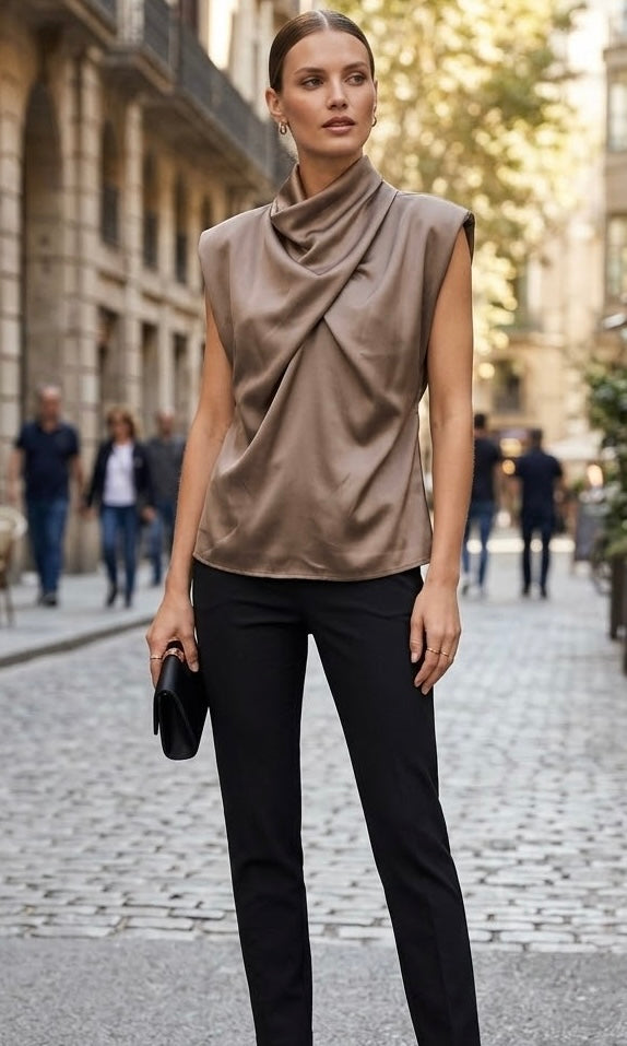 BLUSA MANCHESTER TAUPE