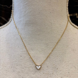 CADENA MINI CORAZON NACAR