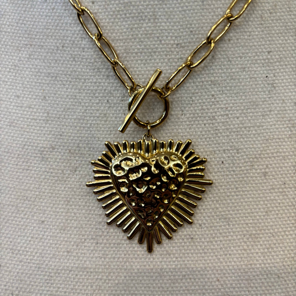 CADENA SAGRADO CORAZON DORADO