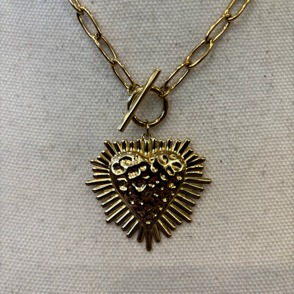 CADENA SAGRADO CORAZON DORADO