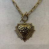 CADENA SAGRADO CORAZON DORADO